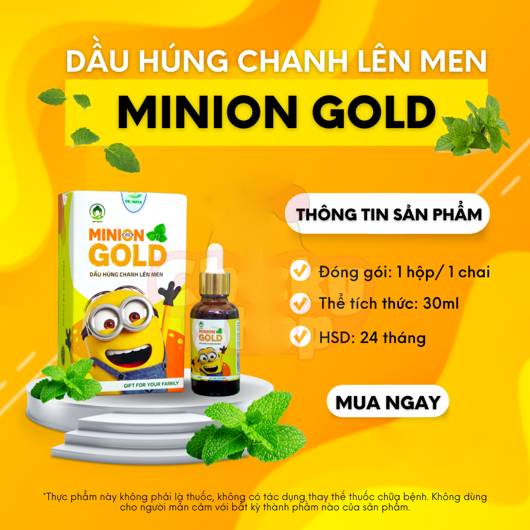 Tinh Dầu Húng Chanh Minion Gold